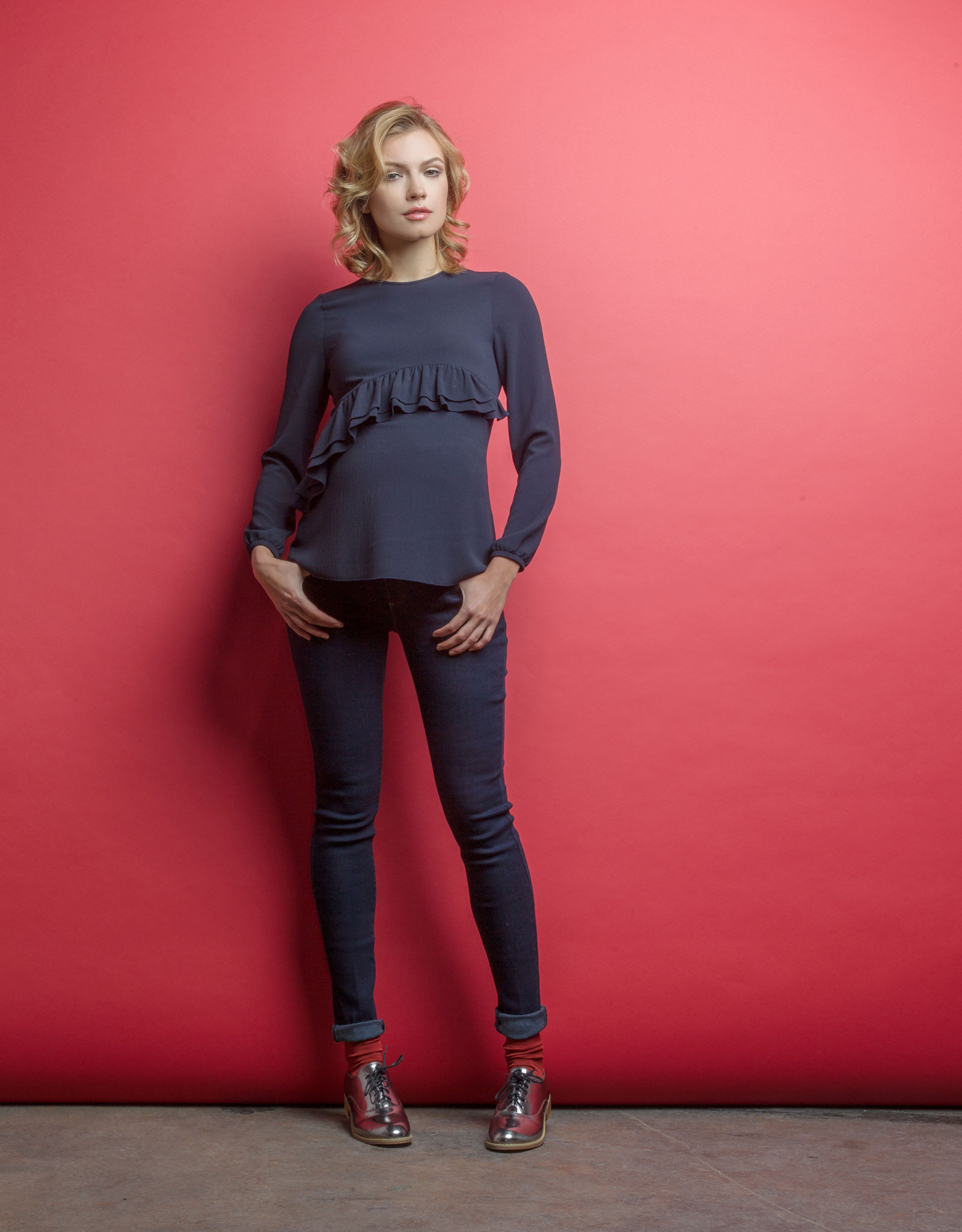 attesa maternity maglia blusa