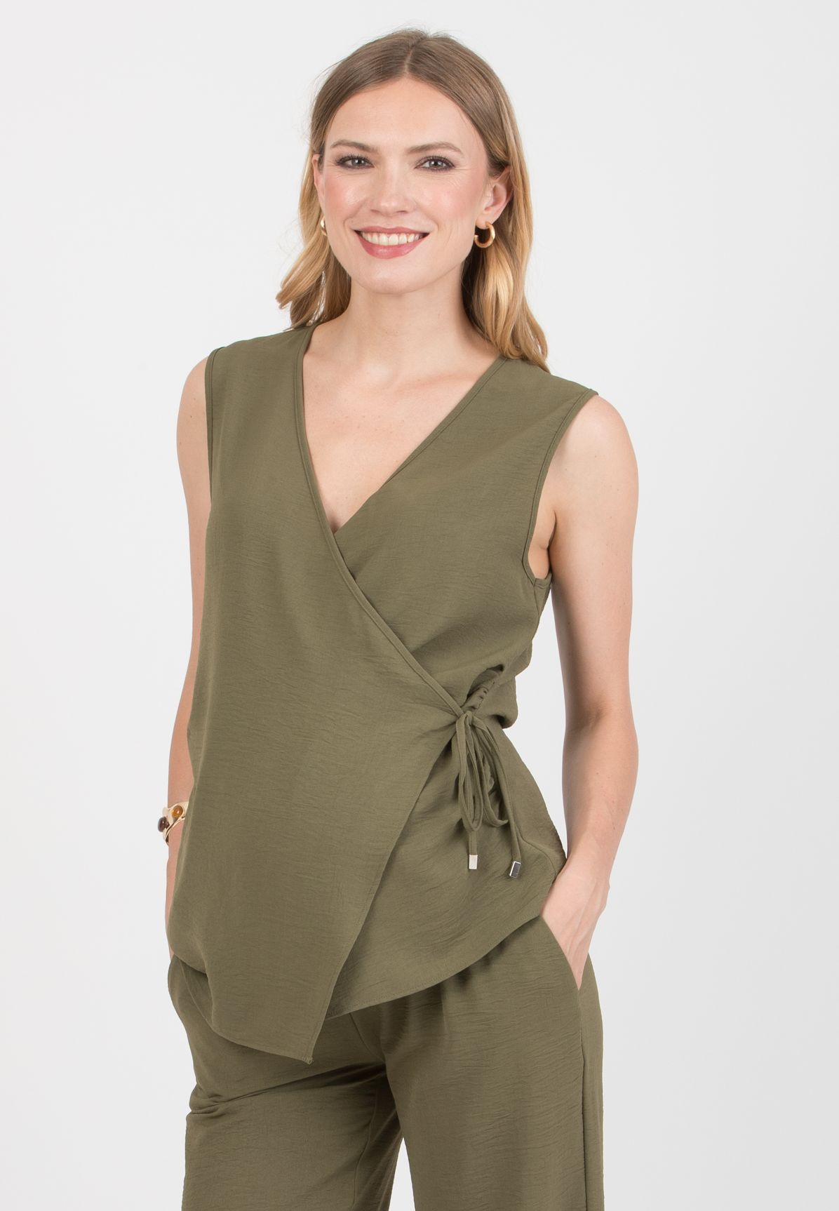 Attesa Maternity MADDOX - Maternity Crossover Waistcoat