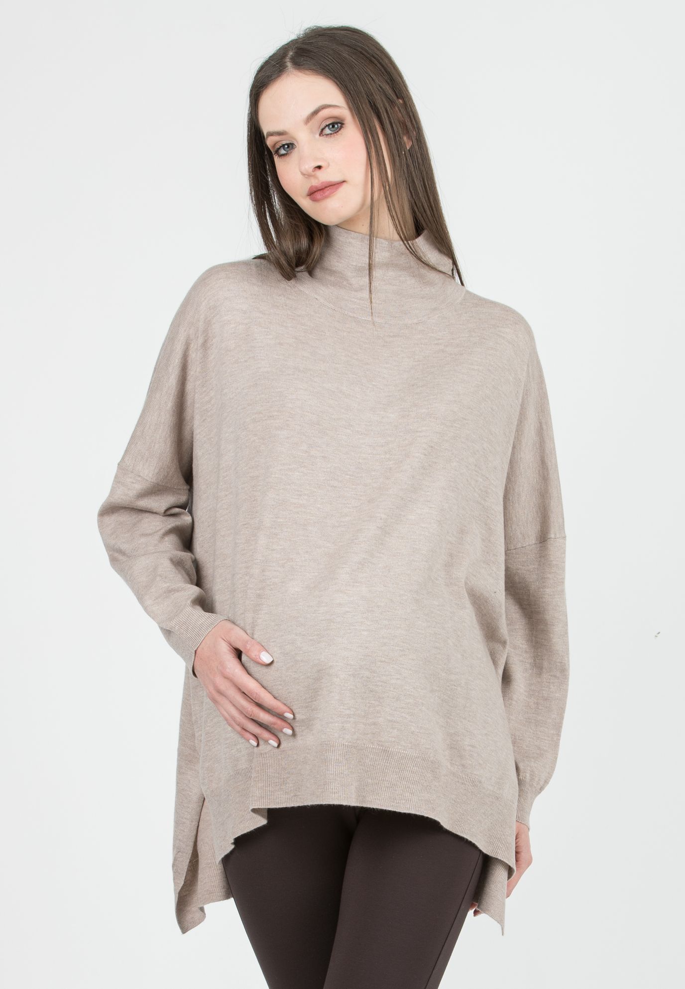 Attesa Maternity CARINA - Maternity Oversized Jumper with Buttons