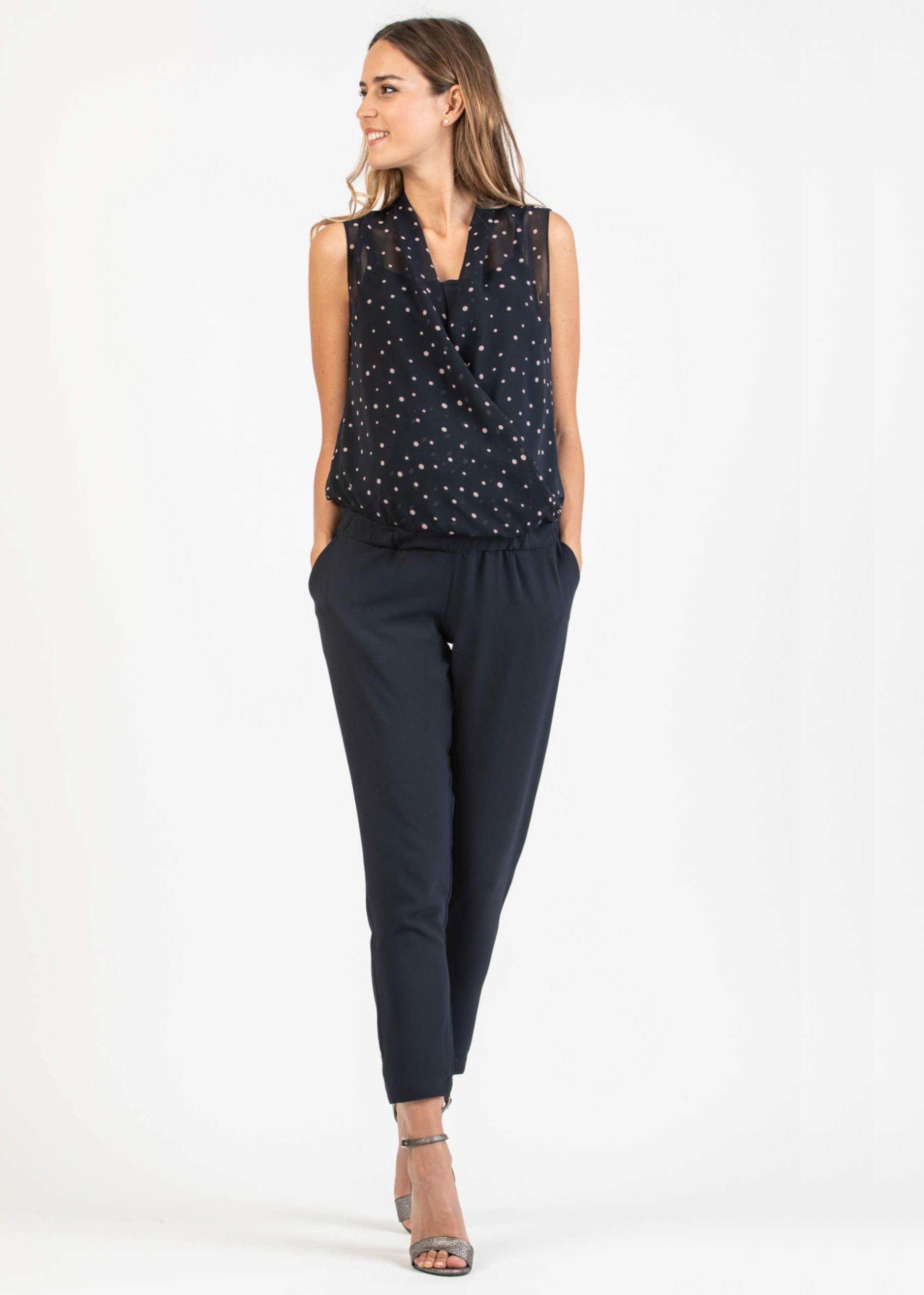 Saldi \u0026 Offerte - Tuta Premaman \u0026 Allattamento con Top in Chiffon e Crêpe |  Attesa Maternity