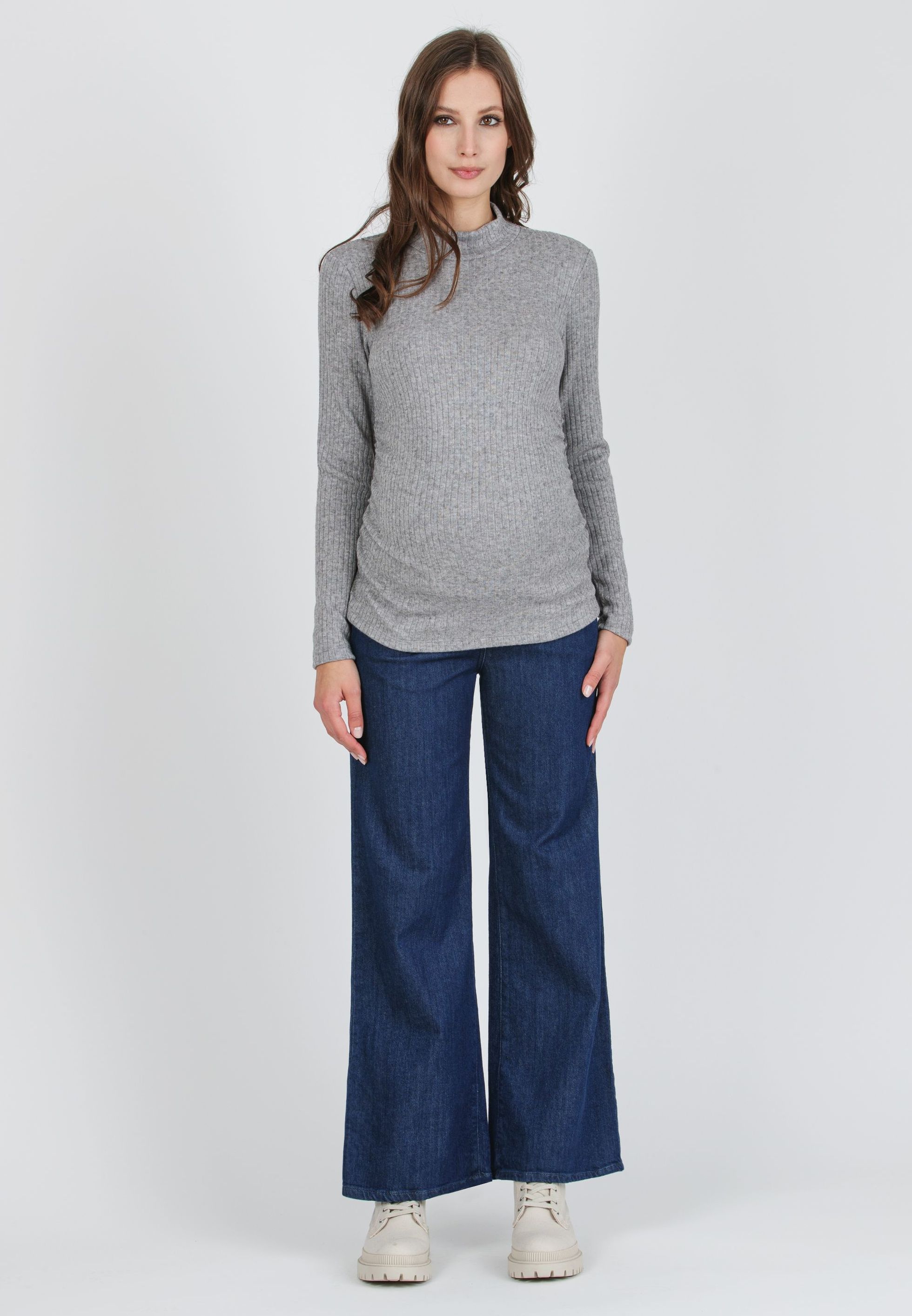 Jeans Premaman Noppies Ella In Denim Blu Notte - Jegging Vita Elastica Skinny Fit, Per La Gravidanza