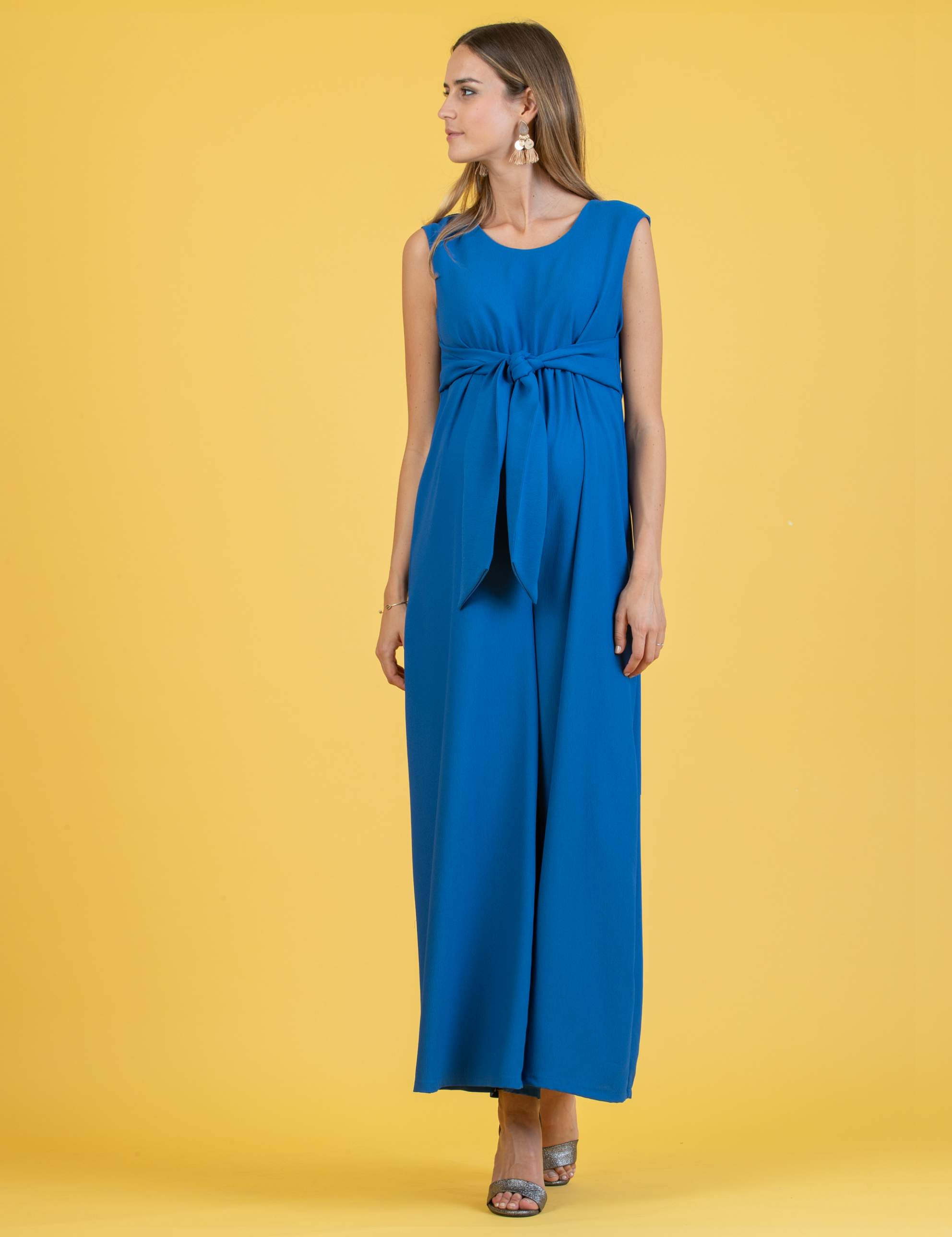 Saldi \u0026 Offerte - Tuta Premaman a Gamba Larga con Fiocco sul Davanti |  Attesa Maternity