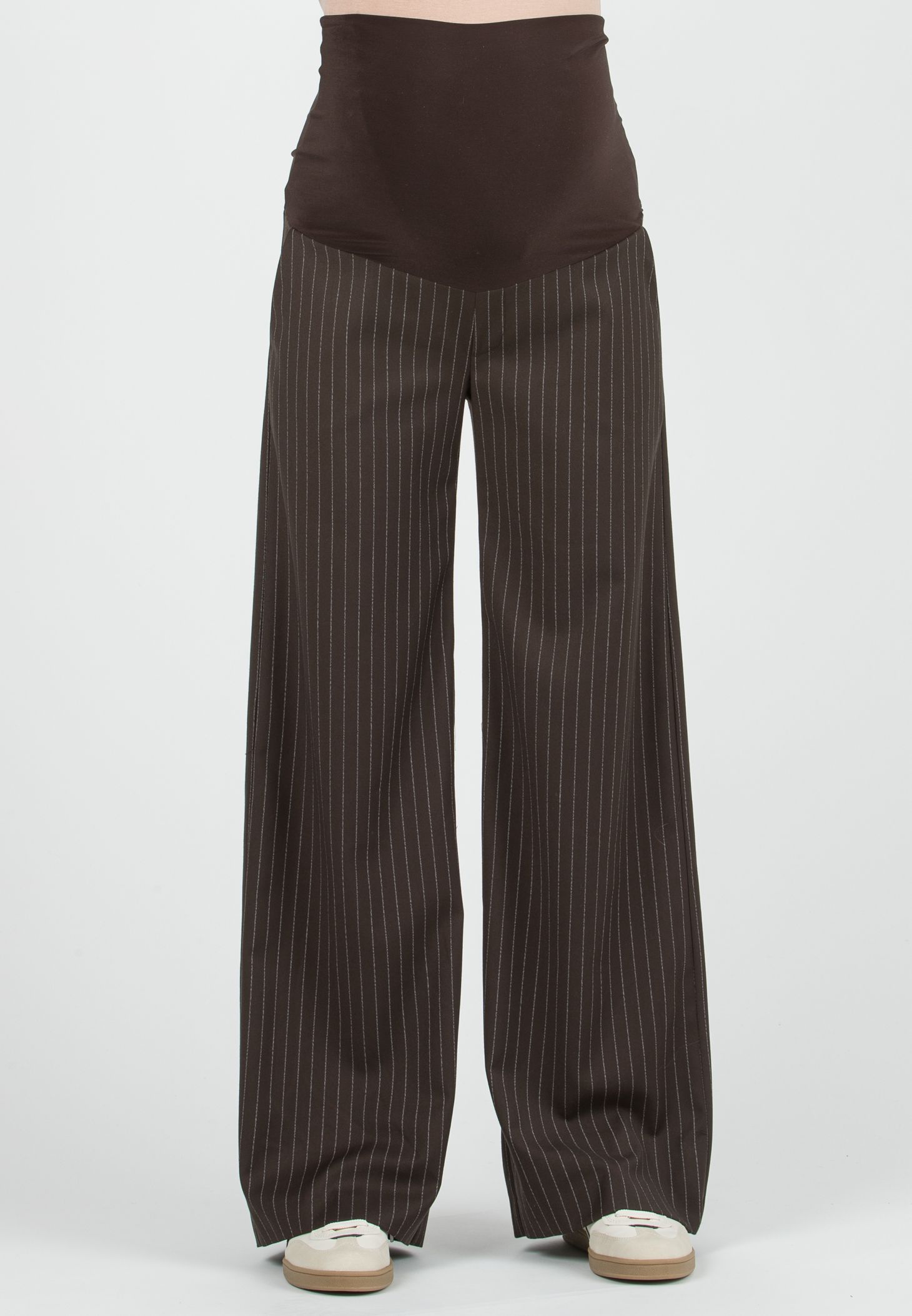 Attesa Maternity WINONA G - Maternity Pinstripe Palazzo Trousers